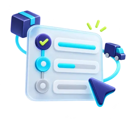 An order checklist and timeline for following order progress